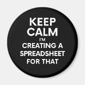 Rustig blijven, ik maak een spreadsheet voor dat magneet (Voorkant)