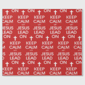 Rustig blijven Laat Jezus leiden op het Christelij Cadeaupapier (Vlak)