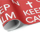 Rustig blijven Laat Jezus leiden op het Christelij Cadeaupapier (Rol Hoek)