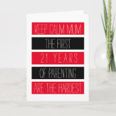 Rustig blijven, mam... Met wensen ♥ Grappig Moeder Kaart (Voorkant)