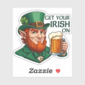 Rustig blijven - Zet je Iers aan Sticker (Vel)