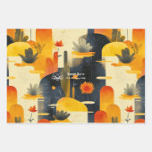 Rustig bloemontwerp voor Wellness Business Inpakpapier Vel (Voorkant 3)