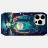 Rustig bos en maan ontwerp Case-Mate iPhone case (Achterkant (horizontaal))
