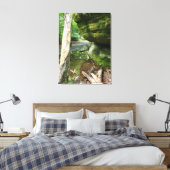 Rustig boscanvasprint | Echt landschap Canvas Afdruk (Insitu (Slaapkamer))