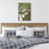 Rustig boscanvasprint | Echt landschap thuis Canvas Afdruk (Insitu (Slaapkamer))