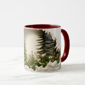 Rustig Bospad Keramische Koffie Mok ☕ (Voorkant rechts)