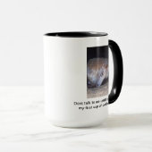 Rustig Brits gespot pony Mok (Voorkant rechts)