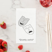 "Rustig bruikbare" theatermaskers handdoek Servet (Insitu)