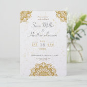 RUSTIG! Bruiloft uitnodiging - Voeg uw gegevens (Staand voorkant)