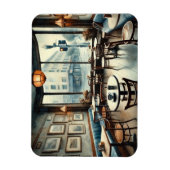 Rustig café in San Francisco Magneet (Verticaal)