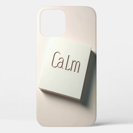 Rustig Citaat Minimalistisch Ontwerp - Zachte Crèm Case-Mate iPhone Case (Achterkant)