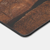 Rustig donkerbruin oud hout bureaumat (Hoek)