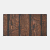 Rustig donkerbruin oud hout bureaumat (Voorkant)