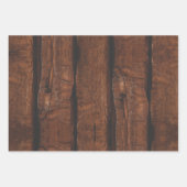 Rustig donkerbruin oud hout inpakpapier vel (Voorkant 2)