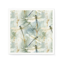 Rustig Dragonfly Watercolor-stijl papier