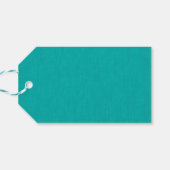 Rustig & eenvoudig Turquoise gestructureerde acht Cadeaulabel (Achterkant Horizontaal)