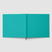 Rustig & eenvoudig Turquoise gestructureerde acht Gastenboek (Volledig)