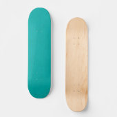 Rustig & eenvoudig Turquoise gestructureerde acht Persoonlijk Skateboard (Voorkant)