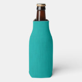 Rustig & eenvoudig Turquoise textuur achtergrond Flesjeskoeler (Fles Voorkant)