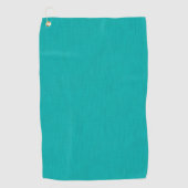 Rustig & eenvoudig Turquoise textuur achtergrond Golfhanddoek (Voorkant)
