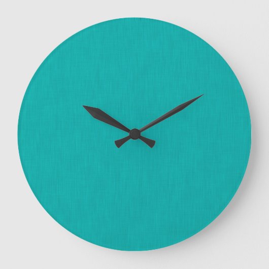 Rustig & eenvoudig Turquoise textuur achtergrond Grote Klok (Voorkant)
