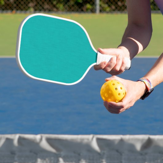 Rustig & eenvoudig Turquoise textuur achtergrond Pickleball Paddle (Insitu)