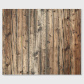 Rustig eikehouten verpakkingspapier cadeaupapier (Vlak)