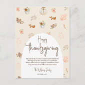 Rustig Elegante Herfst Thanksgiving Groet  Briefkaart (Voorkant)