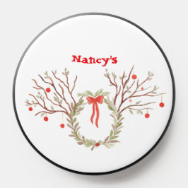 Rustig elegante waterverf Kerst-Phone popsocket