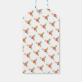 Rustig elegante waterverf Kerstmis Cadeaulabel (Achterkant)