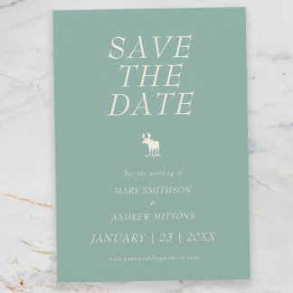Rustig Elege Huwelijks 'Save the Date' Save The Date