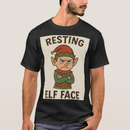 Rustig Elfengezicht – Chagrijnige Kerststemming T-shirt