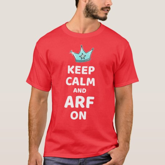Rustig en ARF op je shirt (Voorkant)