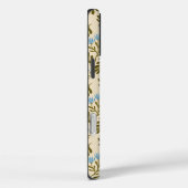 Rustig en Natuurlijk: Naadloos Blauw Bloemmotief Case-Mate iPhone Case (Achterkant / Rechts)