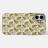 Rustig en Natuurlijk: Naadloos Blauw Bloemmotief Case-Mate iPhone Case (Achterkant (horizontaal))