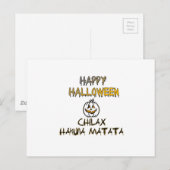 Rustig en ontspannen Happy Halloween Collectie Briefkaart (Voorkant / Achterkant)