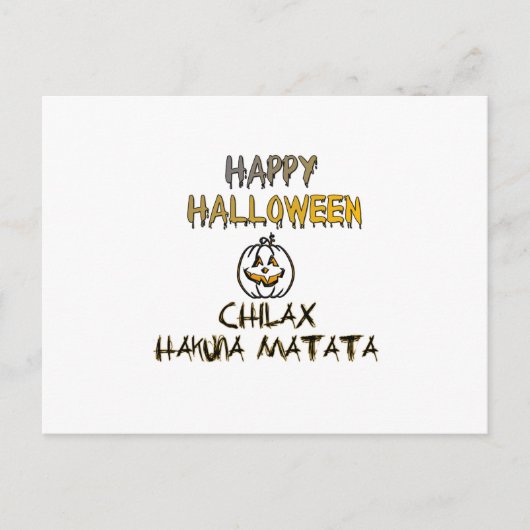 Rustig en ontspannen Happy Halloween Collectie Briefkaart (Voorkant)