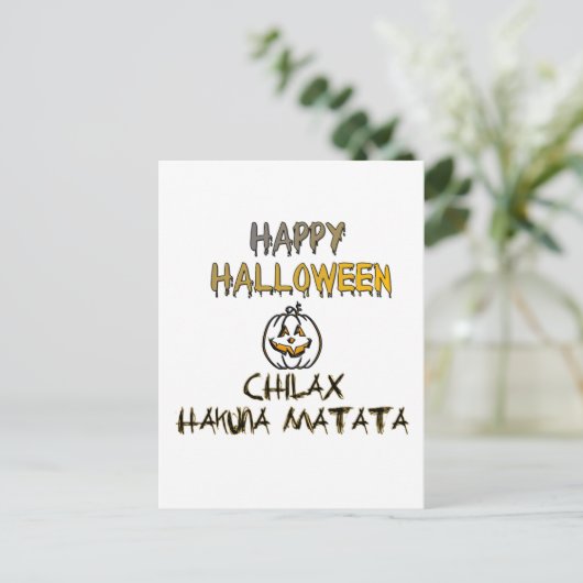 Rustig en ontspannen Happy Halloween Collectie Briefkaart (Staand voorkant)