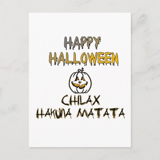 Rustig en ontspannen Happy Halloween Collectie Briefkaart (Voorkant)