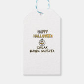 Rustig en ontspannen Happy Halloween Collectie Cadeaulabel (Voorkant)