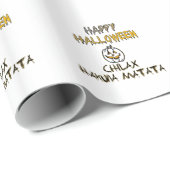 Rustig en ontspannen Happy Halloween Collectie Cadeaupapier (Rol Hoek)