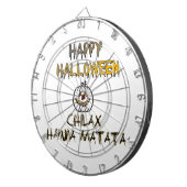 Rustig en ontspannen Happy Halloween Collectie Dartbord (Voorkant Rechts)