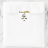 Rustig en ontspannen Happy Halloween Collectie Hart Sticker (Tas)