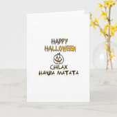 Rustig en ontspannen Happy Halloween Collectie Kaart (Gele Bloem)
