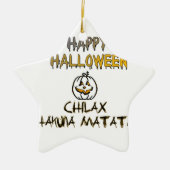 Rustig en ontspannen Happy Halloween Collectie Keramisch Ornament (Voorkant)