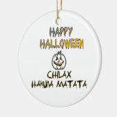 Rustig en ontspannen Happy Halloween Collectie Keramisch Ornament (Links)