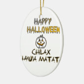 Rustig en ontspannen Happy Halloween Collectie Keramisch Ornament (Links)