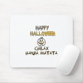 Rustig en ontspannen Happy Halloween Collectie Muismat (Met muis)