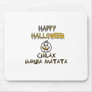 Rustig en ontspannen Happy Halloween Collectie Muismat
