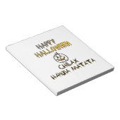Rustig en ontspannen Happy Halloween Collectie Notitieblok (Schuin)